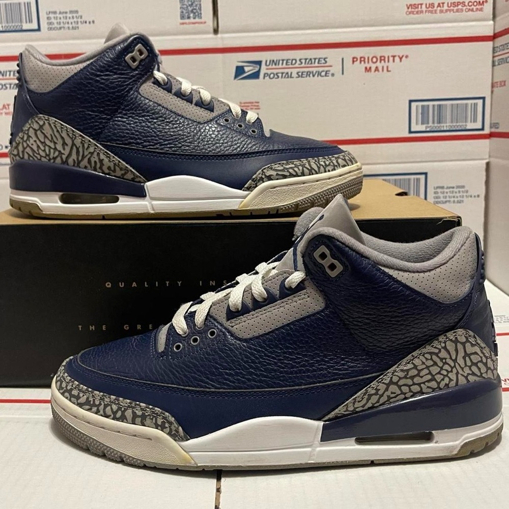 Nike Air Jordan 3 Retro “Georgetown” 2021 streetwear hype shoe sneakers - Picture 7 of 8
